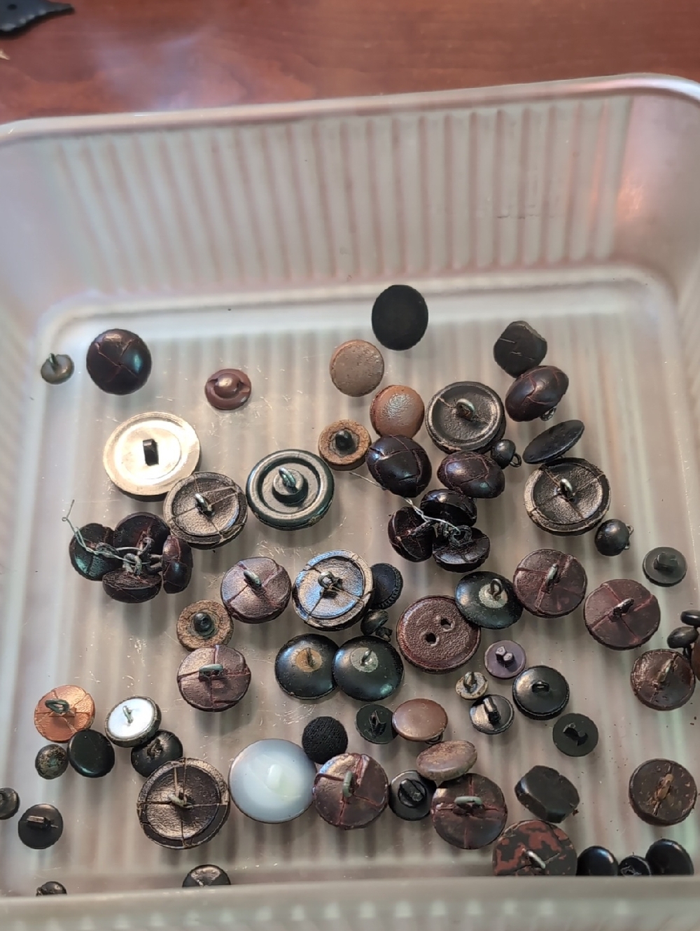Assorted Vintage Buttons Dark - Picture 2 of 2